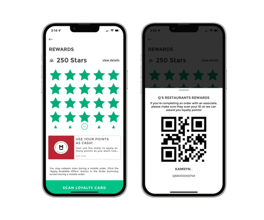 Restaurant loyalty program on mobile app for restaurant and online ordering system via Clover POS