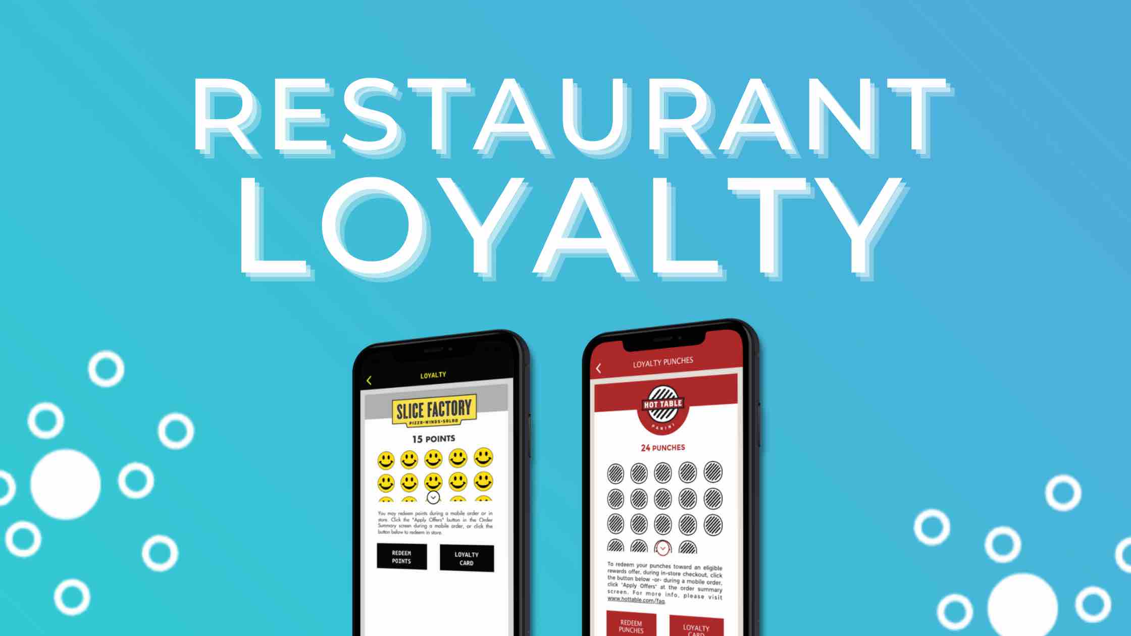 Restaurant loyalty banner design